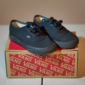 Vans Authentic Skate Shoe (Black) Size 8c